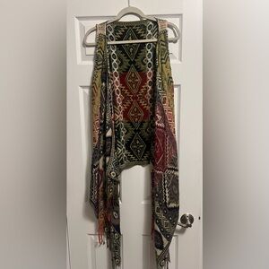 Bohemian Multicolor Knit Vest